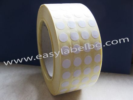 SELF-ADHESIVE LABEL ROLL, white, Ø10mm