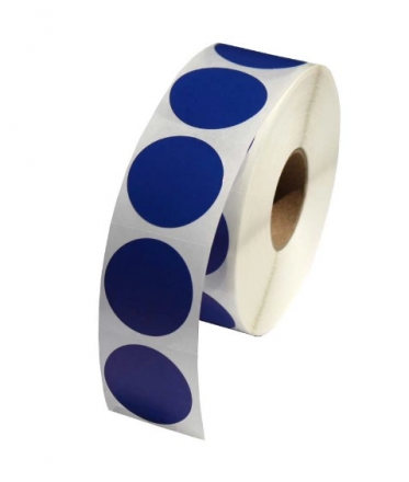 Round sticker Dark Blue Dot Labels Ø43mm, 1 250