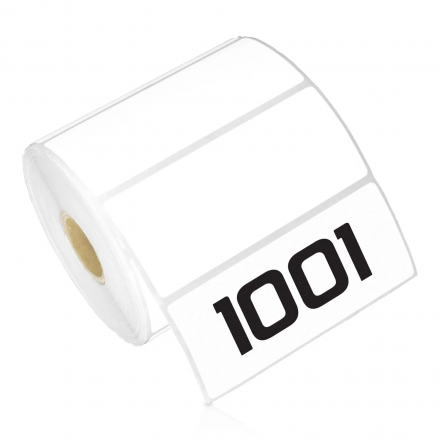Direct Thermal Labels, white, 68mm x 38mm, 1 000, core Ø40mm