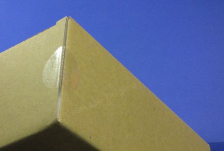 Self Adhesive Label Roll, transparent polyethylene, Ø25mm