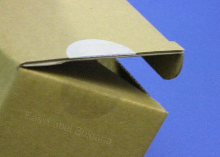 Self Adhesive Label Roll, transparent polyethylene, Ø25mm