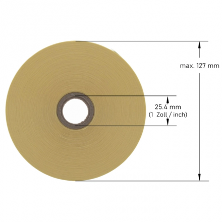 Zebra original 3006493 polyester labels, 38mm x 19mm, 12 rolls per box