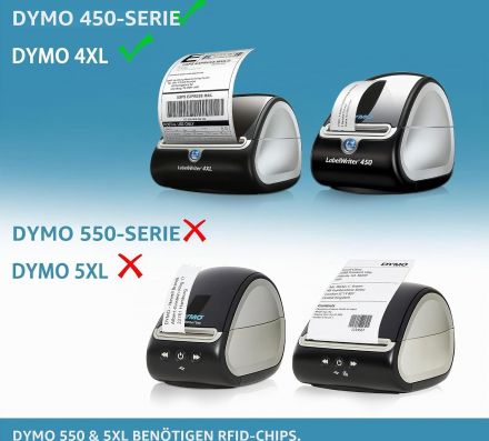 Eтикети Dymo 11354, 57mm x 32mm, бели