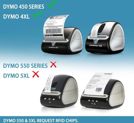 Eтикети Dymo 11354, 57mm x 32mm, бели
