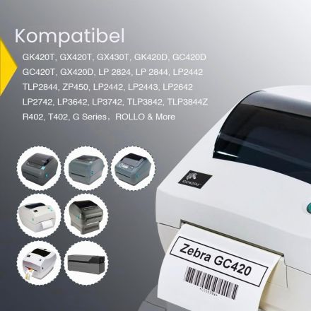 Zebra Z-Select 2000D Premium compatible thermal label 57 x 32mm, 1 000, core Ø25mm