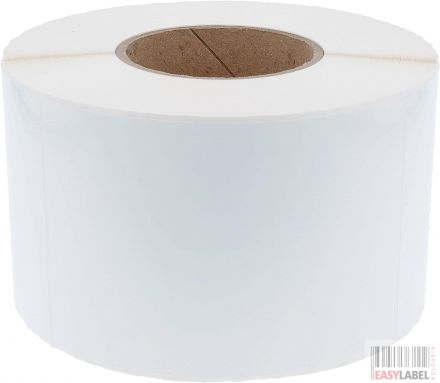 PP labels, permanent, white, 100mm x 150mm, 3 inch (76.2mm) roll core, 1 000 labels on 1 roll