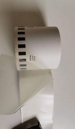 Continuous Length Film Tape Black on Clear 62mm x 15.24m -  DK22113 