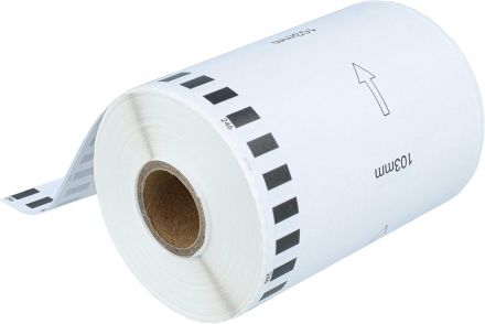 Бяла непрекъсната хартиена лента съвместима с Brother DK-22246, 103mm x 31m