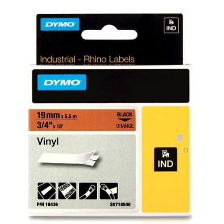 RhinoPRO 18433 - 19mm X 5,5m  Vinyl Yellow Labels
