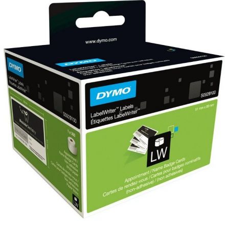 Dymo S0929100 Appointment / Name Badge Cards 51 x 89mm (non-adhesive)