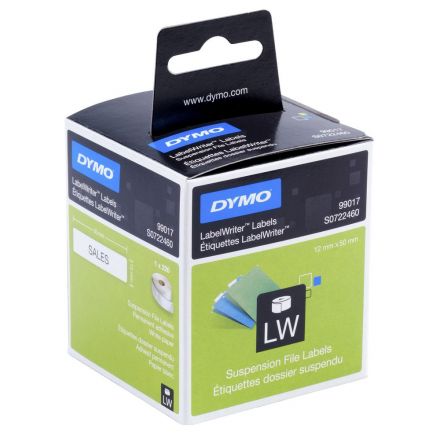Dymo 99017, S0722460, Suspension File Labels, 50mm x 12mm
