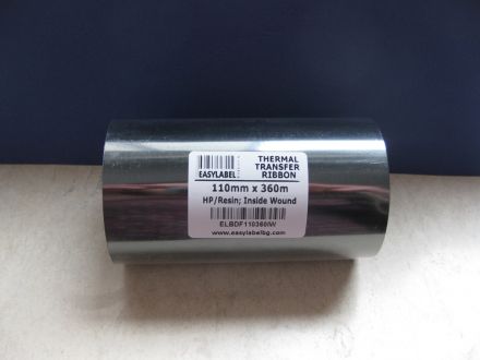 Термотрансферна лента, резин, Premium RESIN, Черна, 110mm x 300m