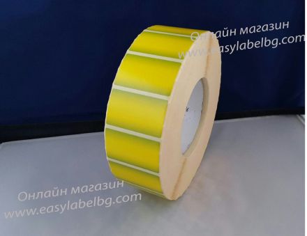 SELF-ADHESIVE LABEL ROLL, Overflowing color, Green 