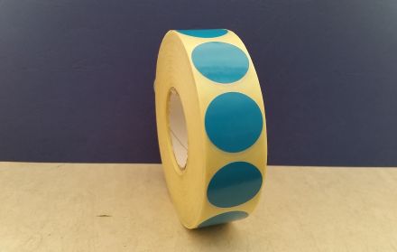 Self-Adhesive Label Roll, Colour: yellow, Ø25mm, 2000, ф40mm