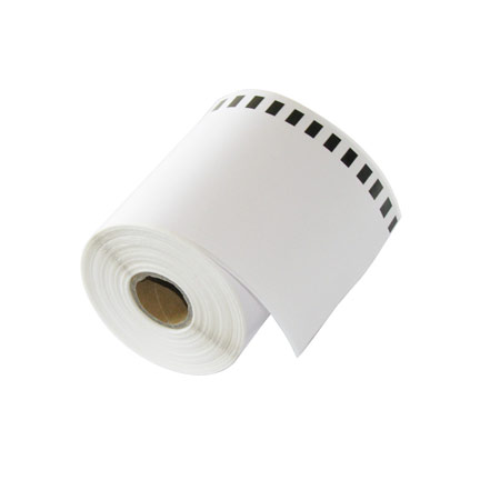 White Direct Thermal Continuous Paper Roll 66mm x 31m