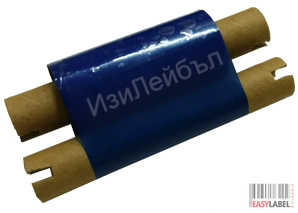Thermal Transfer Ribbon, WAX, Blue, 75mm X 74m