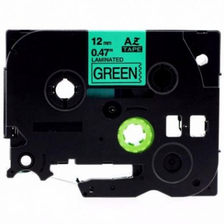 Compatible Brother TZe-731 Tape Black on Green Laminated 12mm