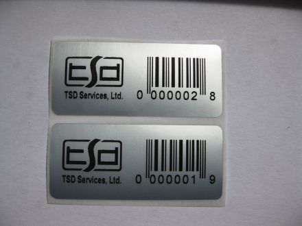  SELF-ADHESIVE LABELS, polyester (PET), 50mm X 22mm