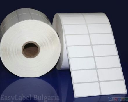 Self Adhesive Label Roll, white, 40mm x 22,5mm /2/4 500, Ø40mm