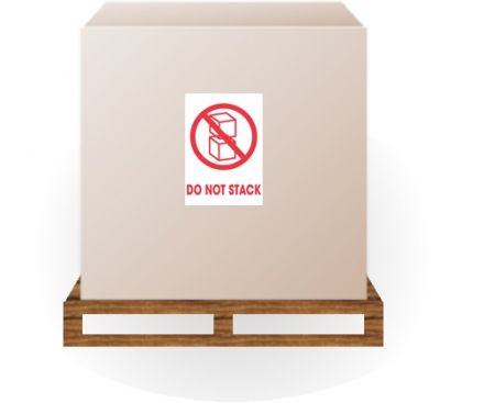 Handling Label 100mm X 150mm Fragile (Broken Wine Glass Symbol) Rolls of 100