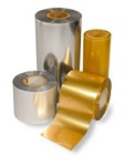 Термотрансферна лента, резинова - RESIN, 40mm X 200m, шпула ф(1")25,4mm, IN, сребро