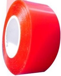 Червена стандартна самозалепваща се опаковъчна лента - тиксо, 48mm x 66m 