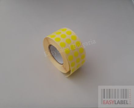 SELF-ADHESIVE LABEL ROLL, Coloured, Ø10mm /4/ 24 000, Ø40mm 