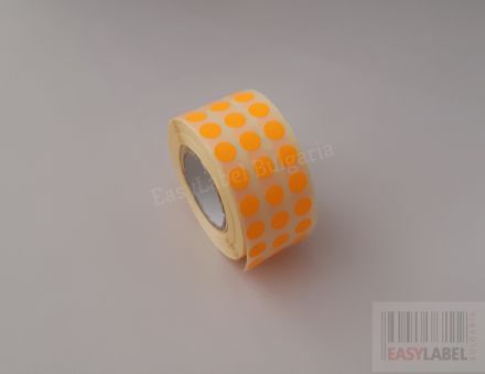 SELF-ADHESIVE LABEL ROLL, Coloured, Ø10mm /4/ 24 000, Ø40mm 