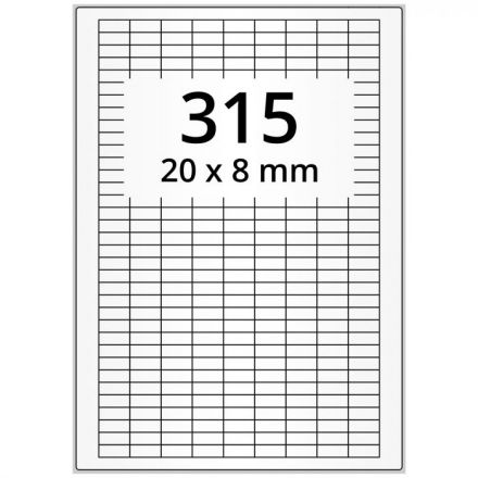 Transparent laser polyester foil film labels Easy Label, 10