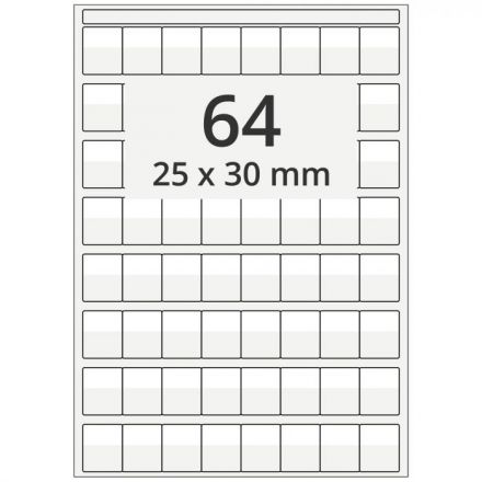 Cable Labels on Sheet A4 - cable markers A4 sheet for laser printers, polyester, permanent, extra clear, 100