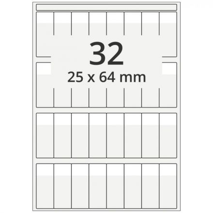 Cable Labels on Sheet A4 - cable markers A4 sheet for laser printers, polyester, permanent, extra clear, 10