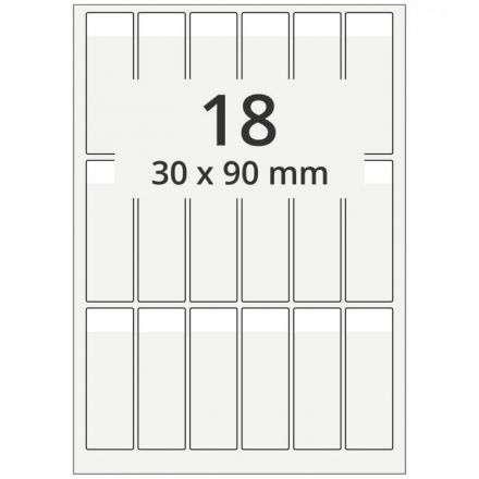 Cable Labels on Sheet A4 - cable markers A4 sheet for laser printers, polyester, permanent, extra clear, 25