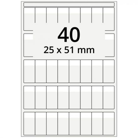 Cable Labels on Sheet A4 - cable markers A4 sheet for laser printers, polyester, permanent, extra clear, 50