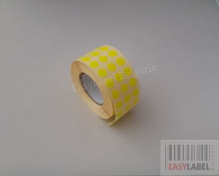 SELF-ADHESIVE LABEL ROLL, Coloured, Ø10mm, 32 000 